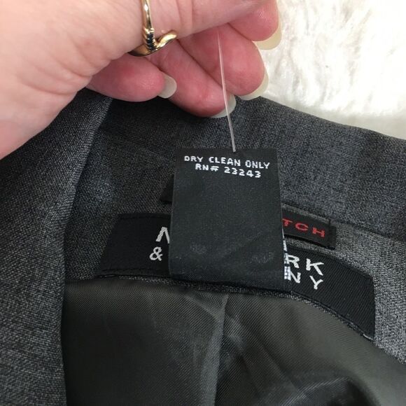 New York & company NWT NEW blazer jacket coat grey gray sz 10 zip front collar - Picture 8 of 14